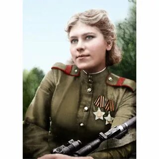 Женщина снайпер великой
