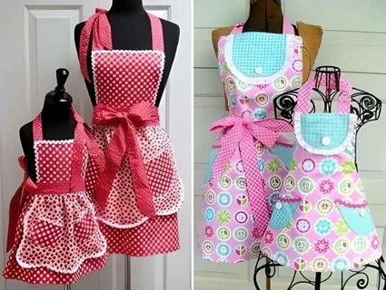 Красивый фартук на кухне своими руками