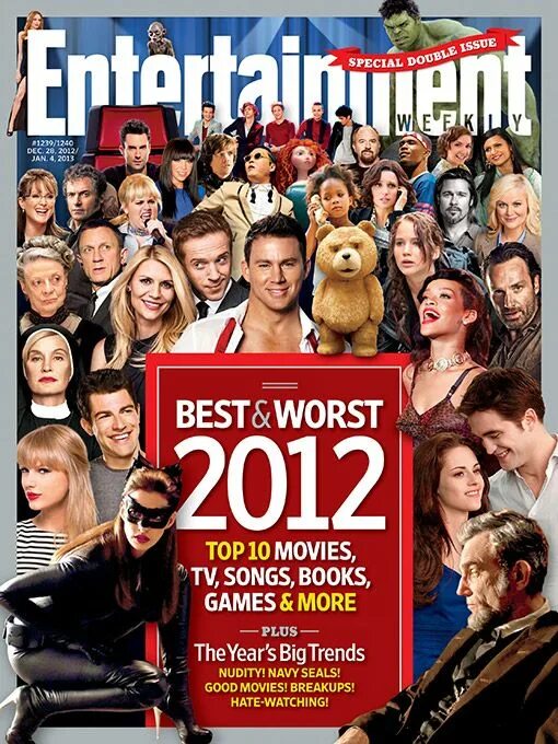 Бэд 2012. Издание Entertainment Weekly без надписей. Movies common Cover. Песни 2012 зарубежные