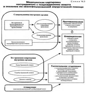 Медицинская сортировка схема