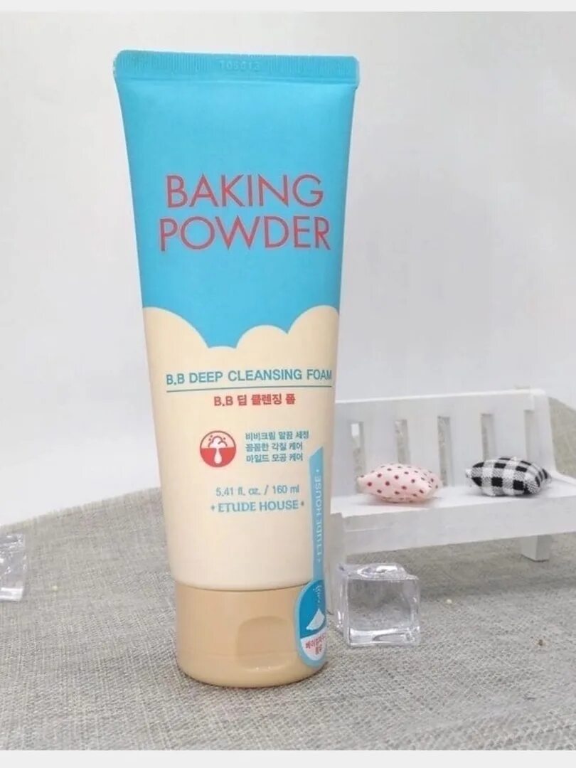 Baking Powder b.b Deep Cleansing Foam 160ml. Etude House Baking Powder BB Deep Cleansing Foam 160ml. Baking Powder Deep Cleansing Foam 160 ml. Очищающая пенка Baking Powder b.b Deep Cleansing Foam(160мл).