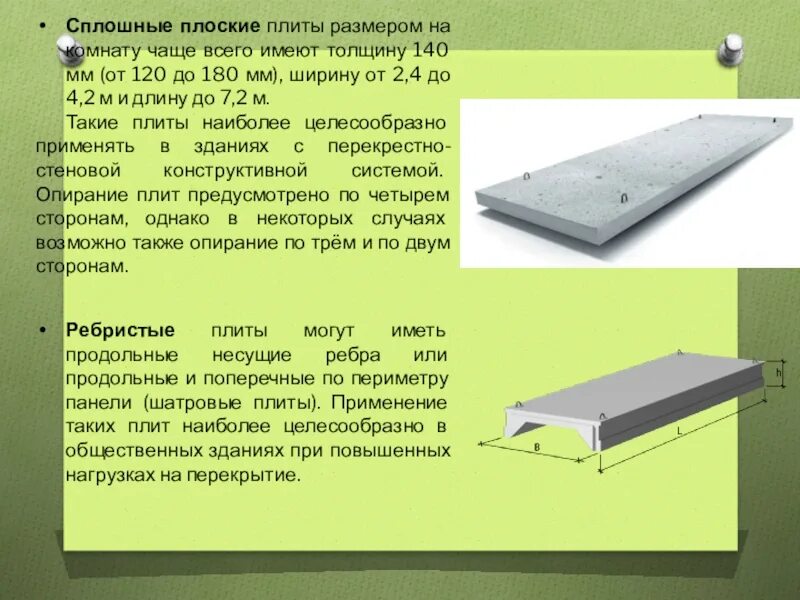 Бетонная плита толщиной 10 см. Железобетонной плоской панели перекрытия 140мм. Сплошные плиты перекрытий толщиной 160мм. Плита перекрытия 120 мм. Плита перекрытия п7 размер.