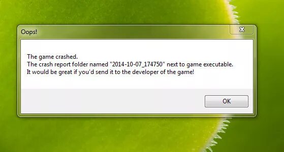 Game has been crashed. Игра вылетела ошибка. Упс ошибка. Краш игры ошибка. Краш это когда игра вылетает.