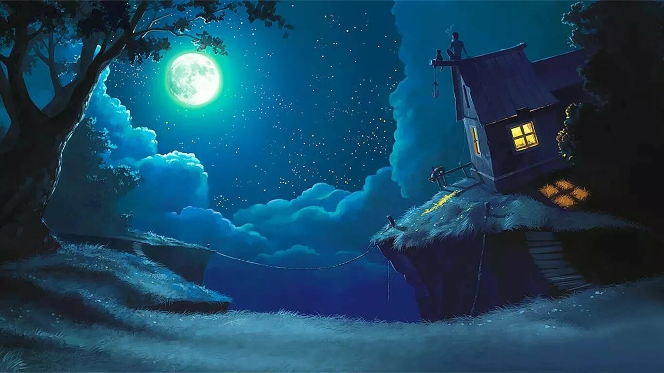 Сказочная ночь. Лунная ночь. Волшебная ночь. Фэнтези пейзаж ночь. Чудесные лунные мартовские ночи ответы