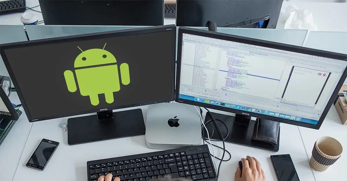 Android programmes. Андроид Разработчик. Программист андроид. Рабочее место Android разработчика. Программирование андроид.