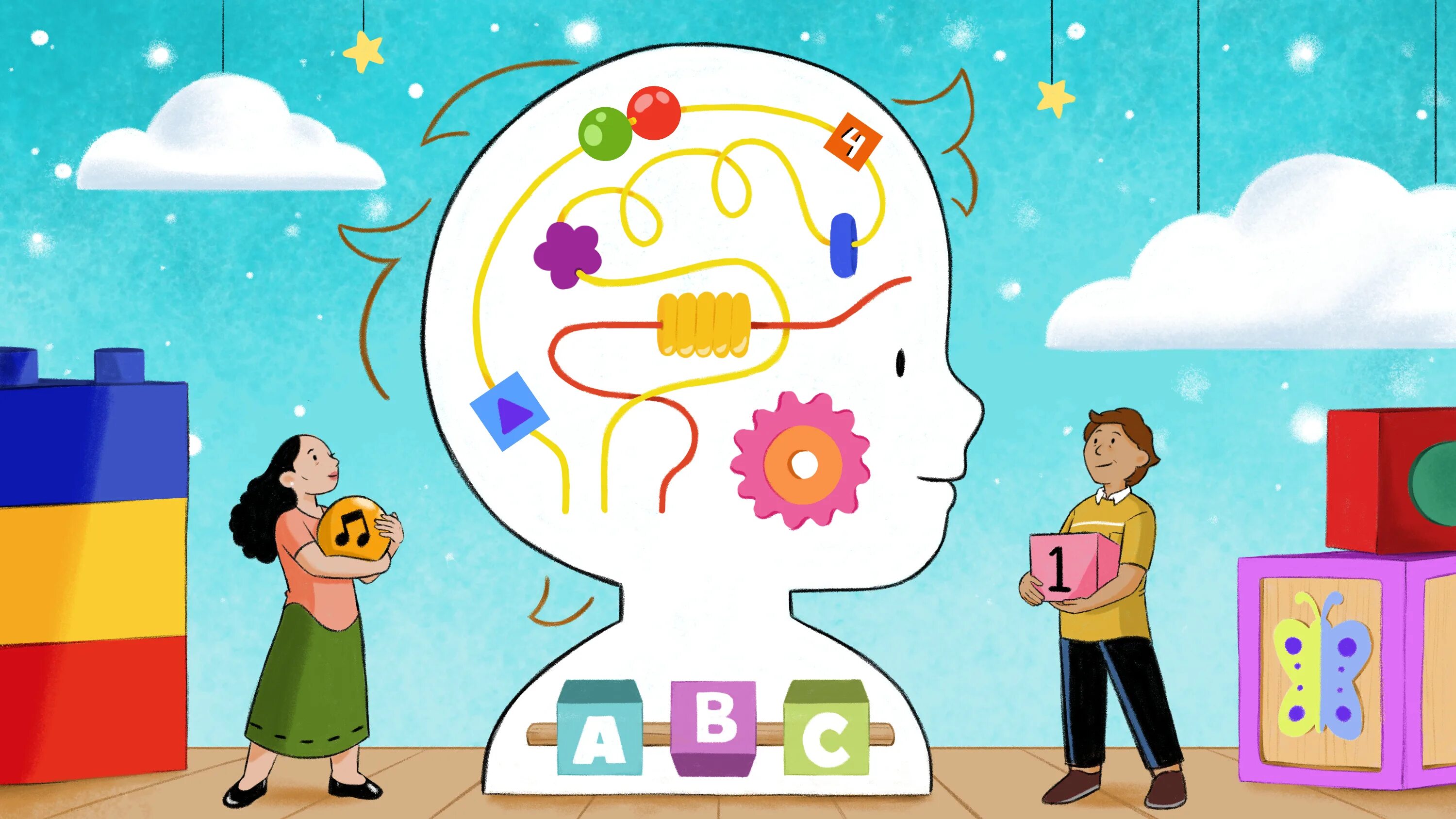 Развитие ума человека. Интеллект иллюстрация. Развиваем мозг. Разум ребенка. Детский мозг.
