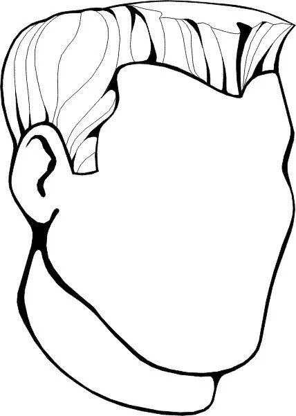 Портрет папы шаблон для детей распечатать Pin on Painting & art Face template, Preschool body theme, Body parts preschool