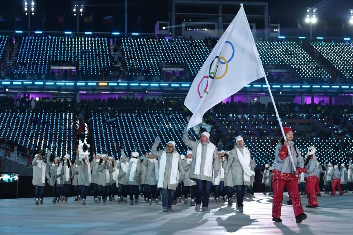 Гимн нейтральных спортсменов. Пхенчхан 2018 Россия. Олимпийские игры в России. Российские спортсмены на Олимпиаде.