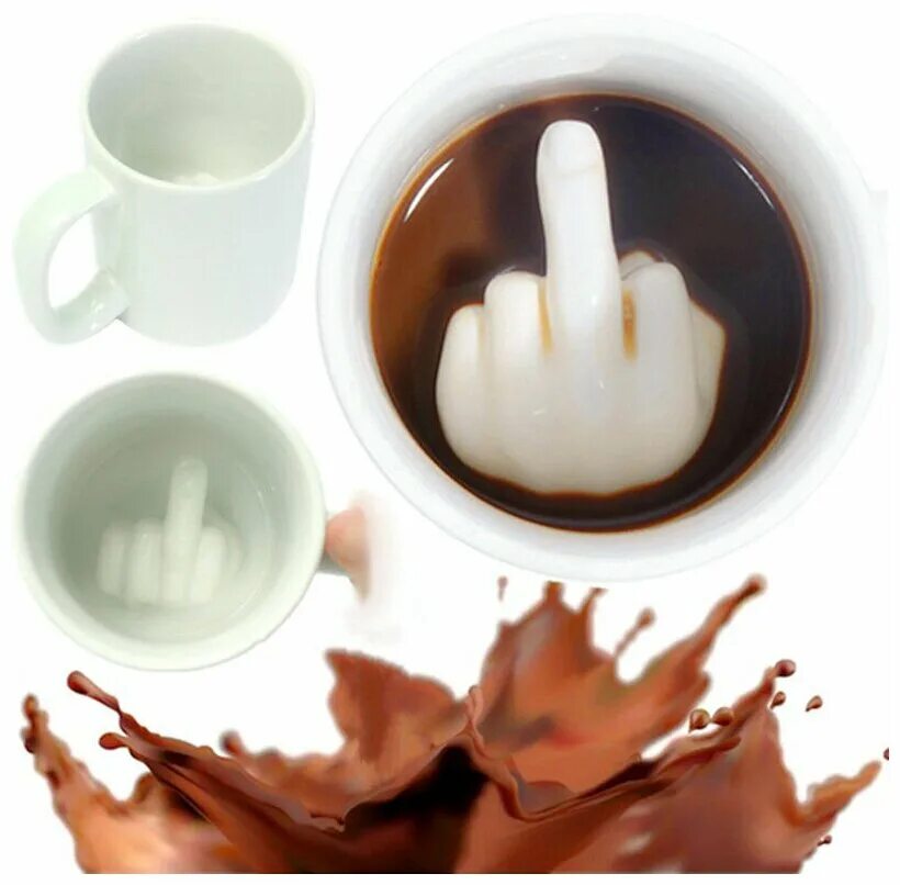 прикольная кружка для кофе. кружка средний палец. купить кружку со средним пальцем. кружки для кофе 350 мл. кружка средний палец.