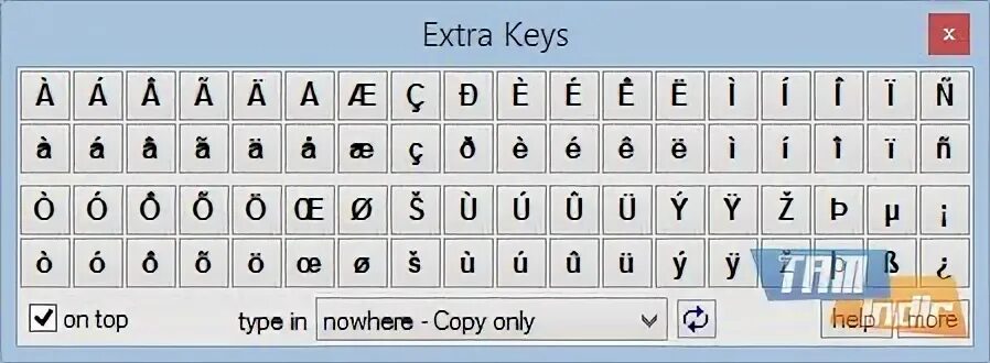 Extra keys