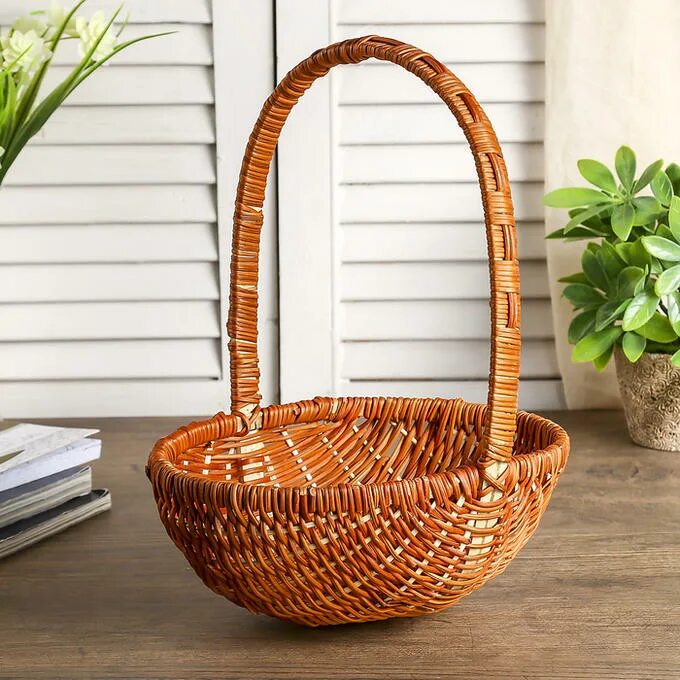 Корзинка из ротанга начинающим. Корзиночка из ротанга. Корзинка из ротанга начинающим. Плетеные корзинки из ротанга. Кашпо плетеное (ротанг) d38xh29см, серый.