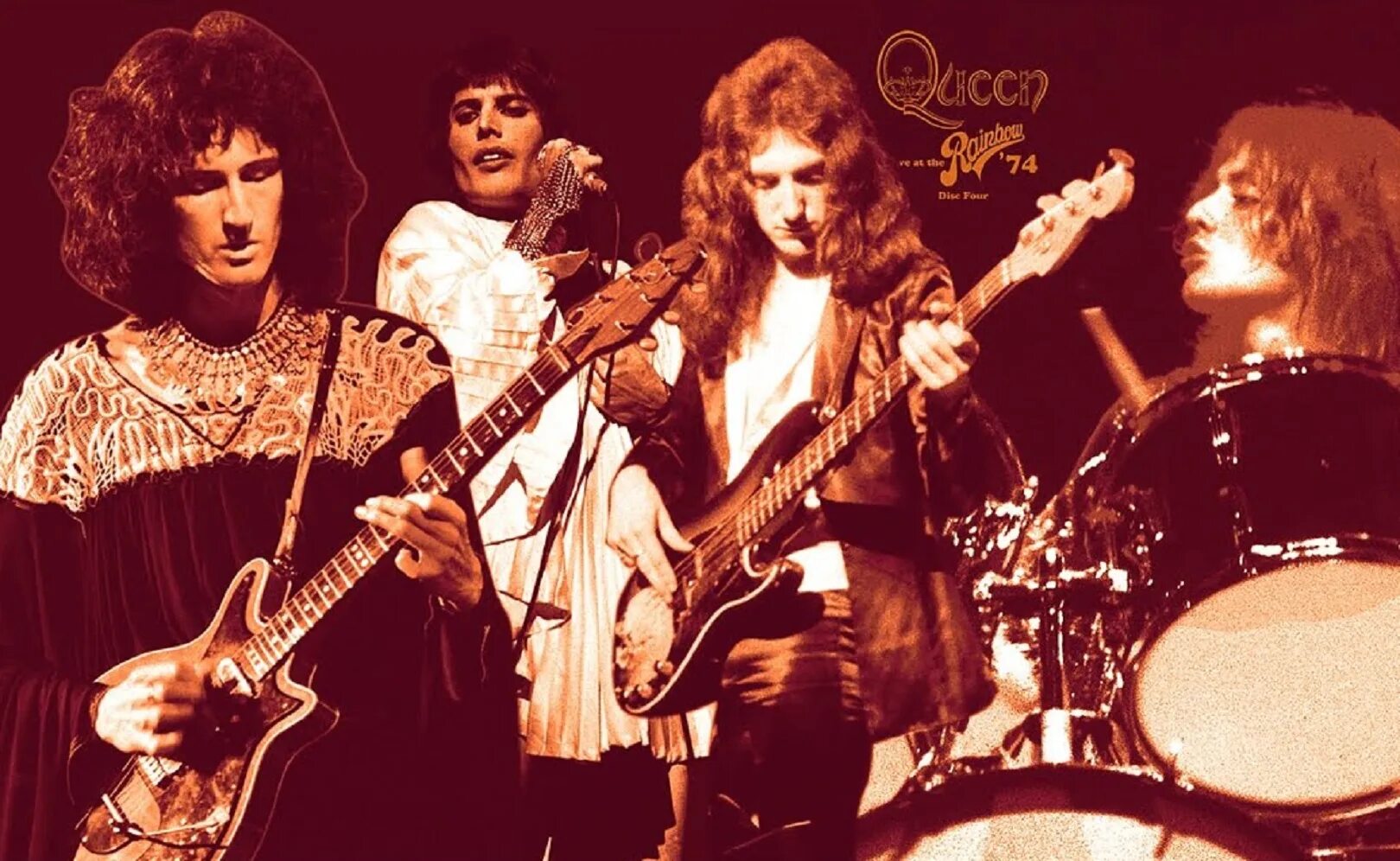 Queen band. Квин 1974. Группа Queen 1974. Queen Rainbow 1974 концерт.