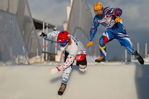 Скоростной спуск на коньках 2024