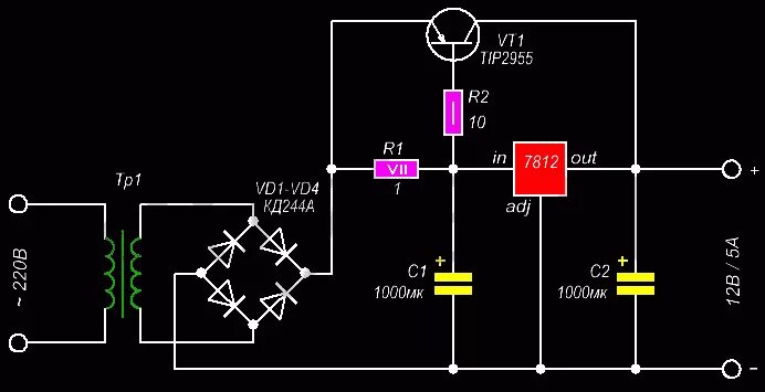 Стабилизатор напряжения 5 вольт 5 ампер схема. Мощный выпрямитель стабилизатор 12 вольт. Стабилизатор напряжения 12 вольт 10 ампер на транзисторе. Стабилизатор напряжения 6 вольт 15 ампер. 0 5 в 0 10 вольт