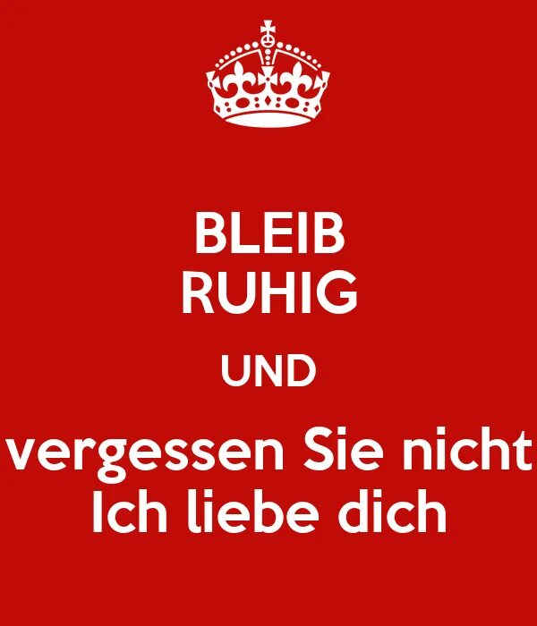 Ich liebe sie. Ich liebe sie