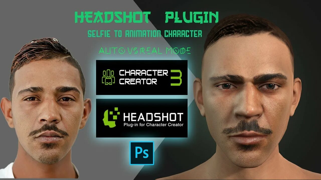 Headshot plugin. Character creator 4. character creator 4 headshot plugin. reallusion character creator.