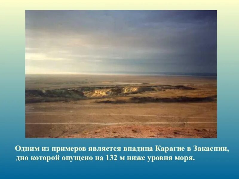 Ниже уровня моря