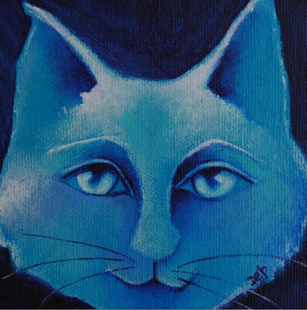 Blue Cat. Синяя кошка персонаж. Синий кэт