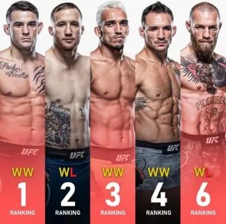 Вес чемпионов ufc