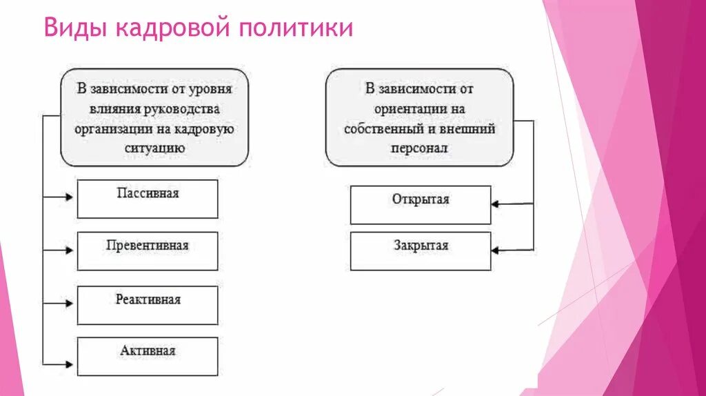 Классификация кадровой политики. Типы кадровой политики организации. Классификация видов кадровой политики. Виды кадровой стратегии организации. Кадровая политика ее организация