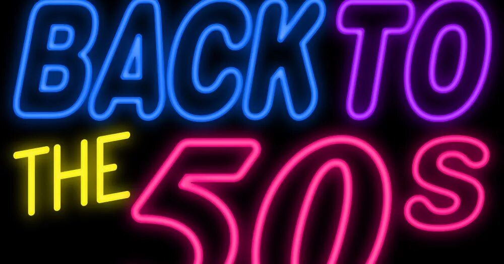 Back to the 50s. Welcome back to the 80's. З50. Star 50th Day. Noted back