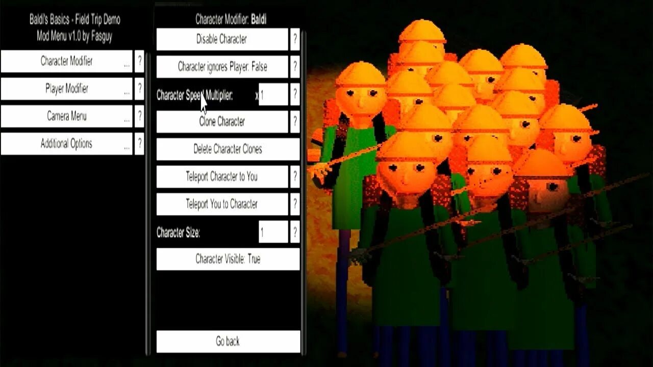 БАЛДИ мод меню. Baldi Basics Mod menu. Мод меню мод на БАЛДИ. Baldi's Basics Mod menu.