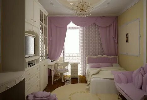 Комната для девочки 18 кв м