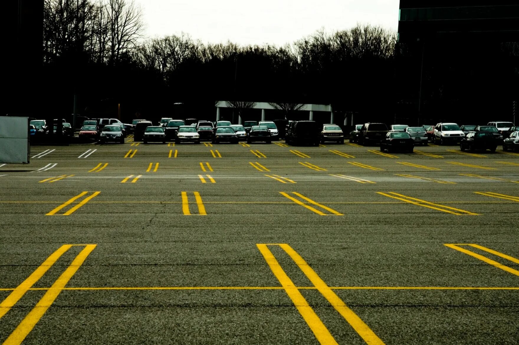 The lot of drive. Parking. Parking Station. Parking lots. Driving in the parking lot.