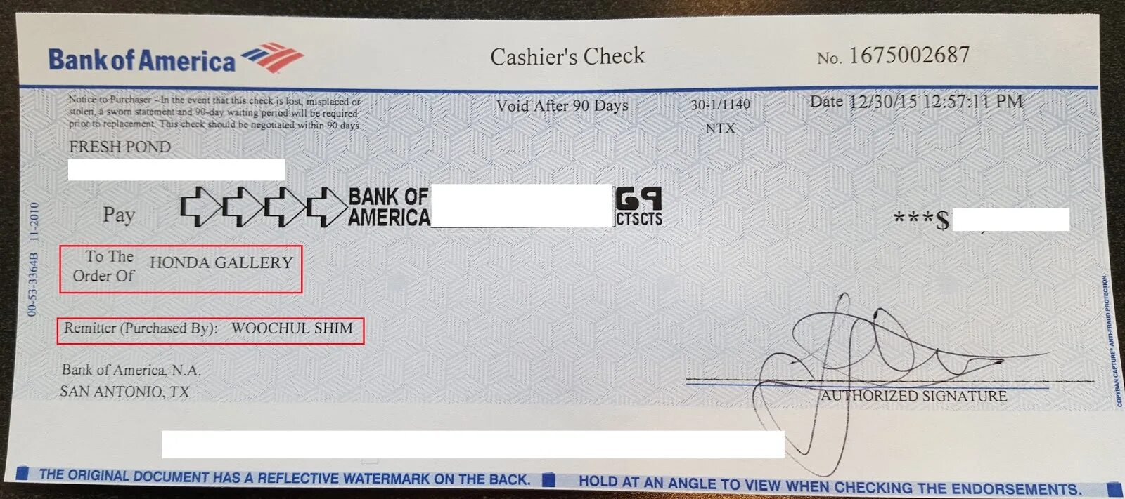 T me bank check