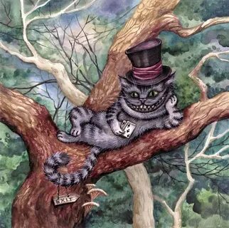 Чеширский кот в книге