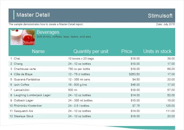 Report details. Master detail таблицы. stimulsoft reports.js. stimulsoft reports.wpf 2025.3. master detaling closselimet.