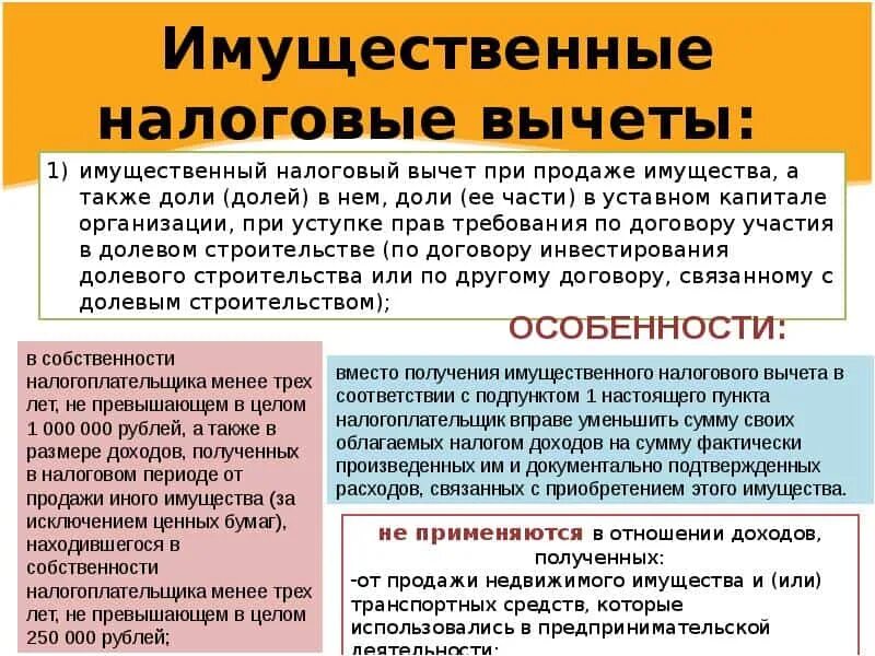 Имущественные налоговые вычеты изменения. Имущественный налоговый вычет. Имущественный вычет при продаже. Имущественный вычет при. Вычеты по имущественному налогу.