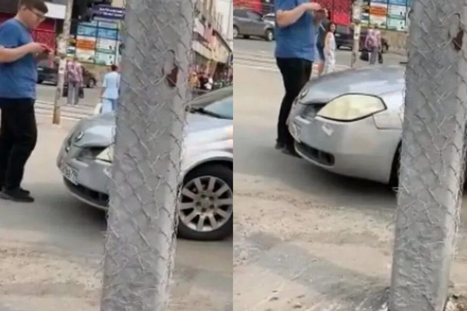 Наезд на тротуар