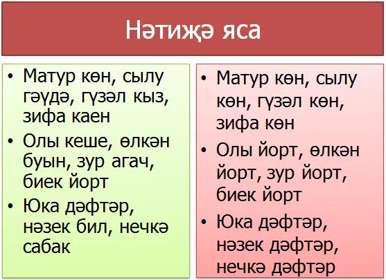Синонимы на татарском