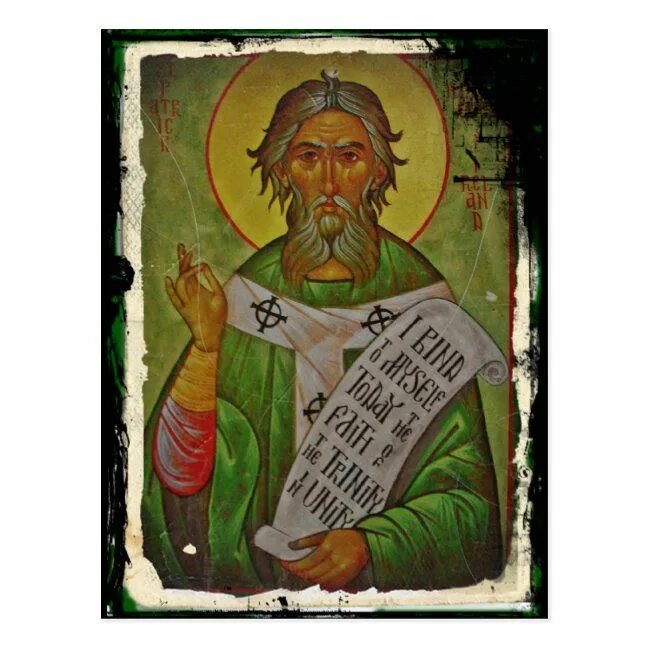 Святой Патрикий. Патрик ирландский православный Святой. Патрик ирландский икона. Святой Патрик икона православная.