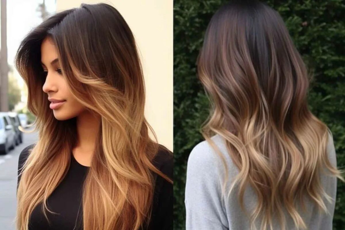 Окраска волос 2024 модные тенденции фото Модное окрашивание для брюнеток Hair styles, Hair color, Long hair styles