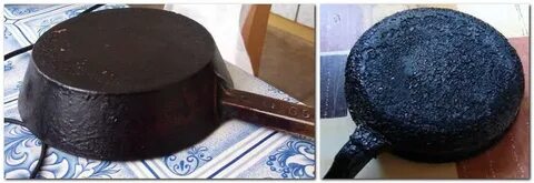Чем отмыть сковороду от жира и нагара
