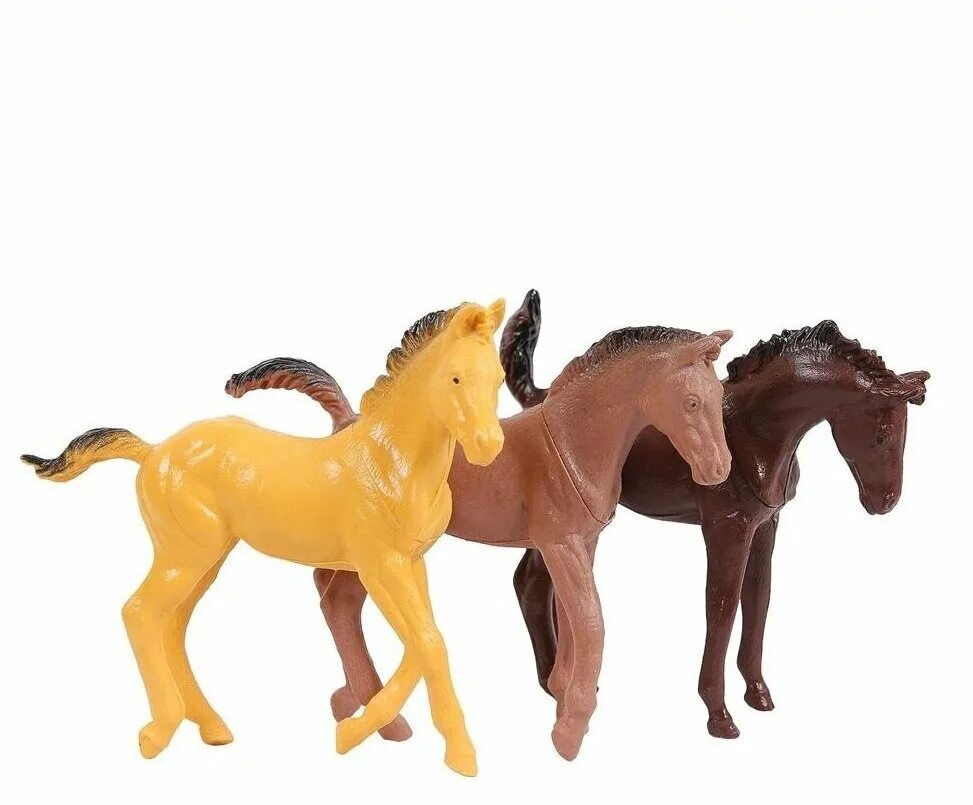 Фигурки лошадки 3 шт Junfa. Пластмассовые игрушки лошади. Лошадь Junfa Toys. Aladdin Toys / лошадь с аксессуарами.