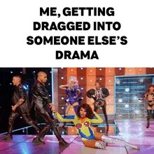 Getting dragged. Getting dragged