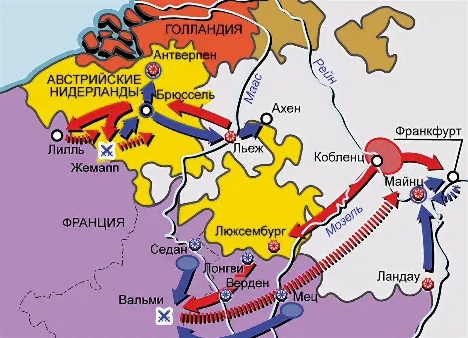 Граница государств вошедших во вторую антифранцузскую коалицию