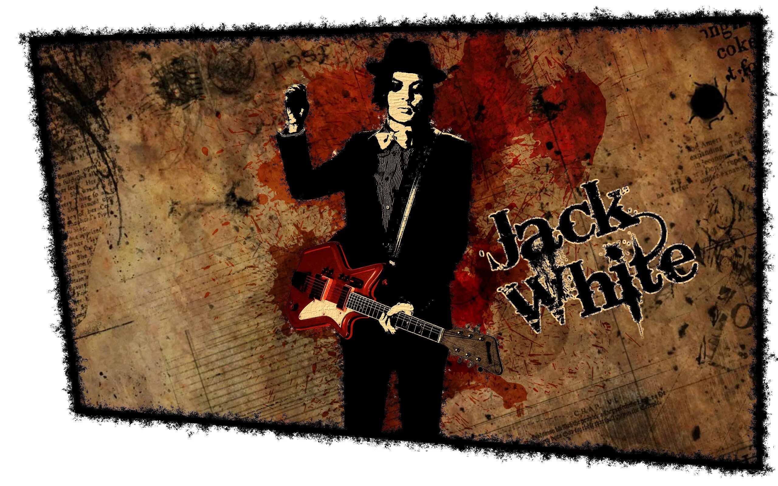 Jack White. Jack White арт. Плакат Jack White. Джек Уайт (the White Stripes): Таксидермия.