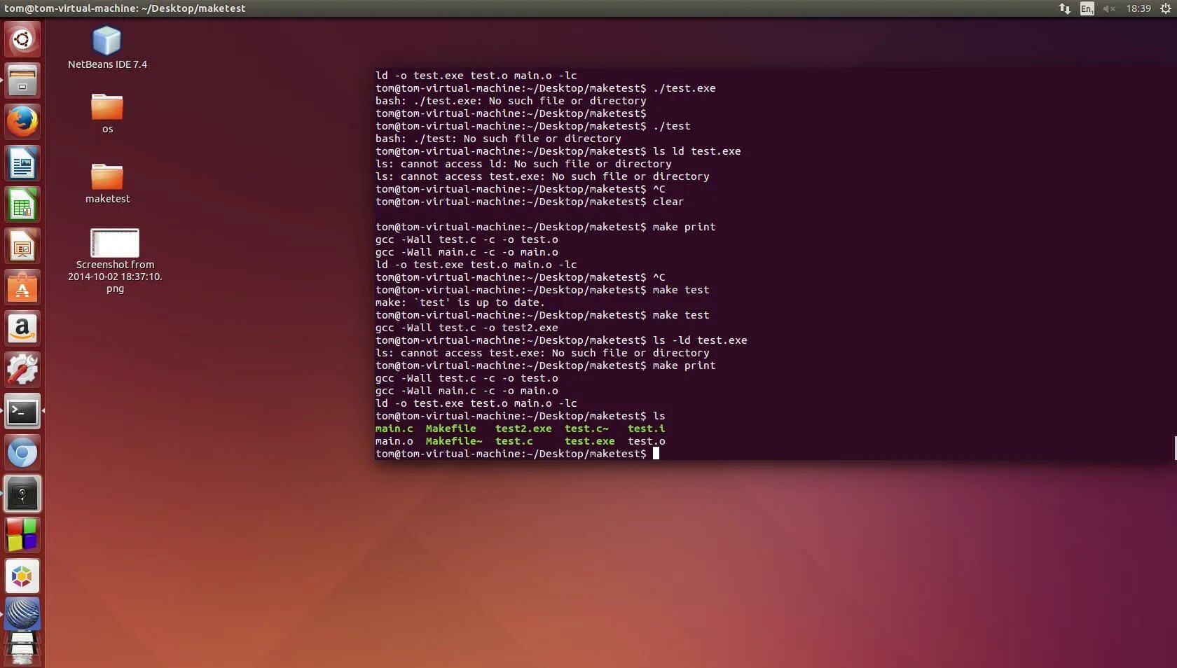 Исполняемый файл в Linux расширение. Тесты exe. Ubuntu Terminal Commands. Маке тест.