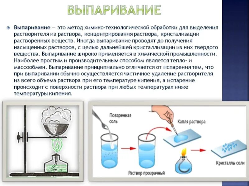 Процессе нагревания раствора