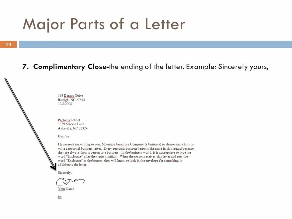 Initials example. How to end a business letter. how to end a formal letter. letter example. phrases to end the letter.