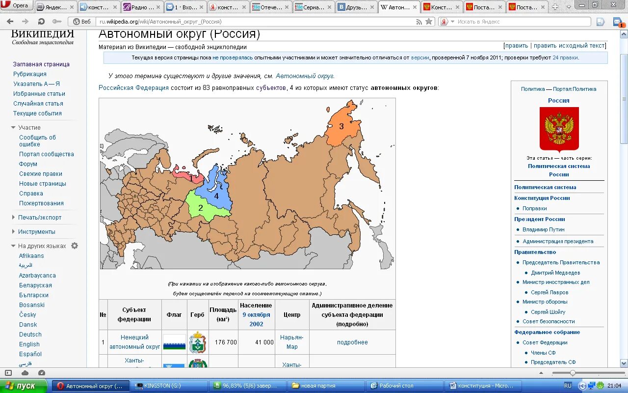 Автономные округа России и их административные центры. Автономные округа России список на карте. 4 Автономных округа России и их столицы на карте. Автономные округа входящие в состав России.