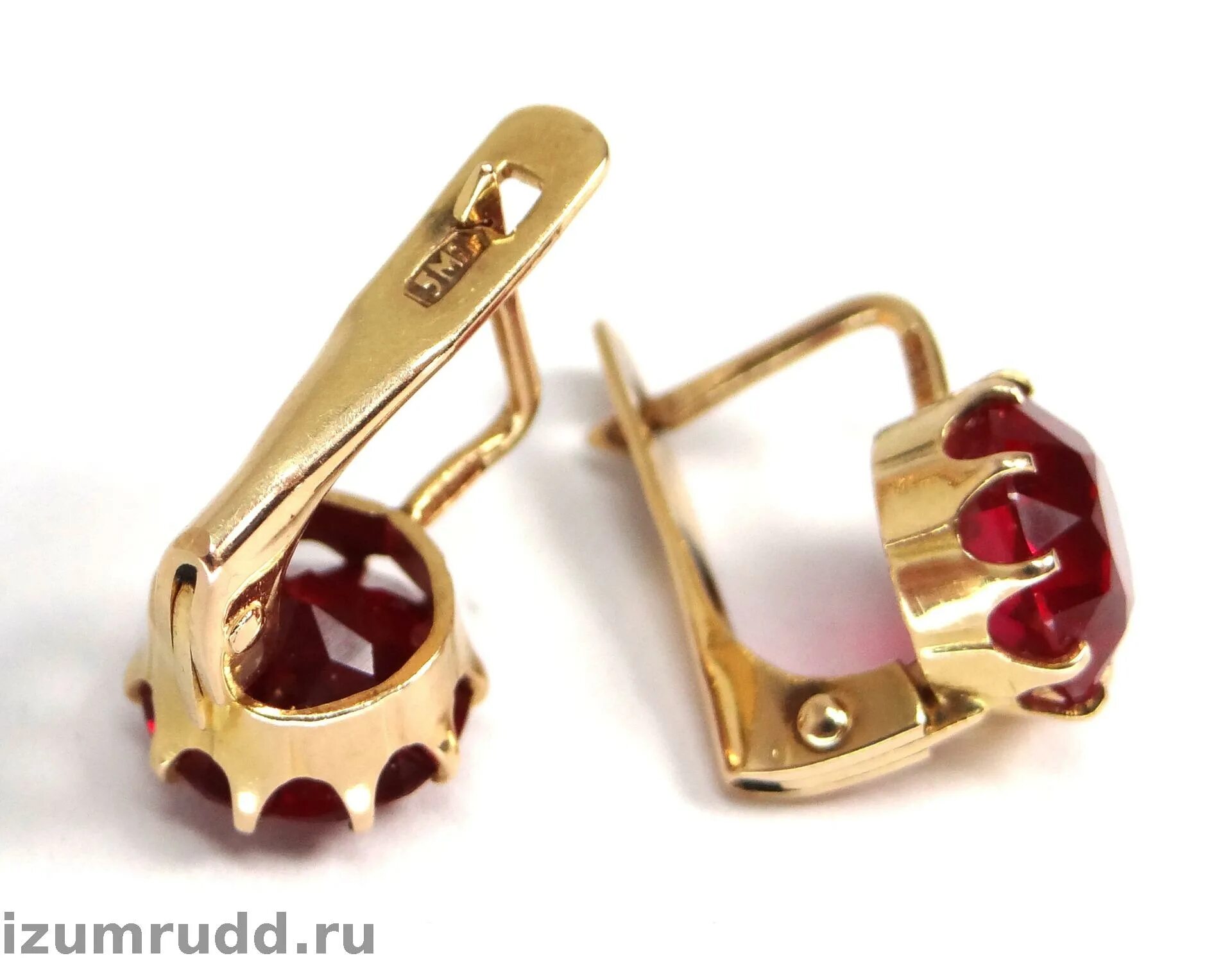 серьги 583 пробы