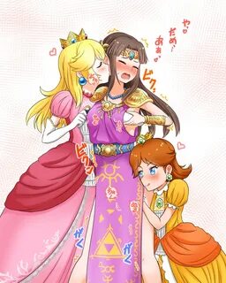 kurosawa karura, princess daisy, princess peach, princess zelda, mario.