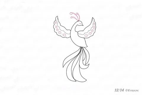 Нарисовать рисунок жар птица