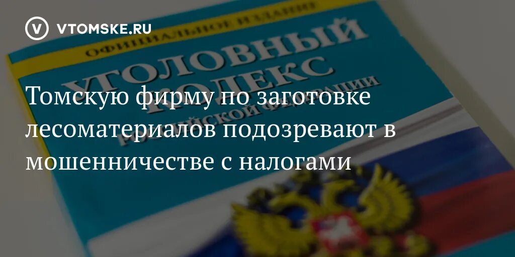 Завели уголовное дело о мошенничестве. Налоги уголовное.