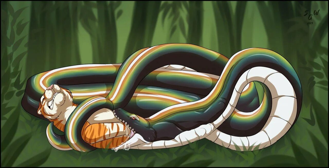 Wonder a see snake. Furry snake анаконда. змеиный гипноз vore.